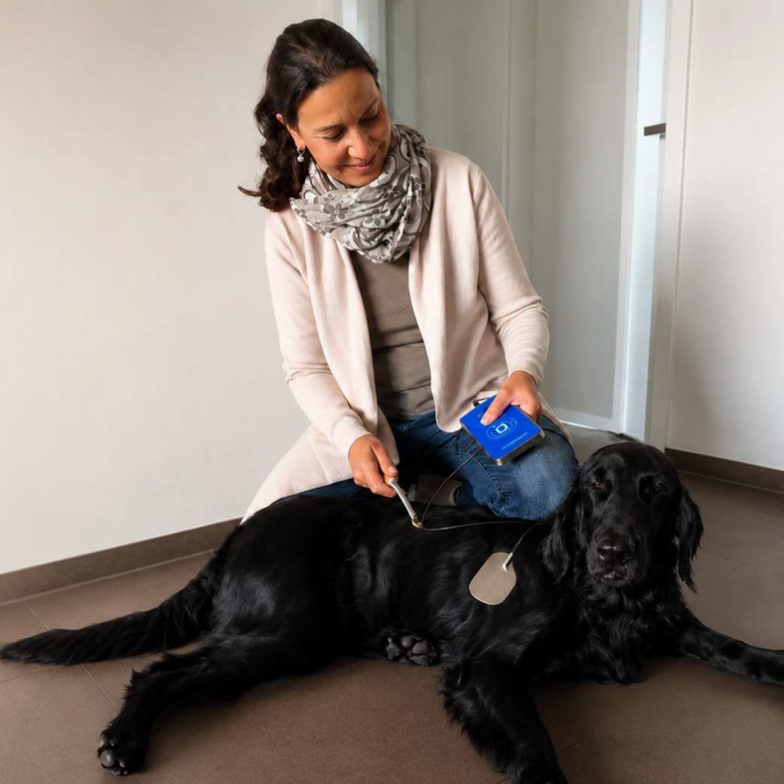 Frau mit Hund
